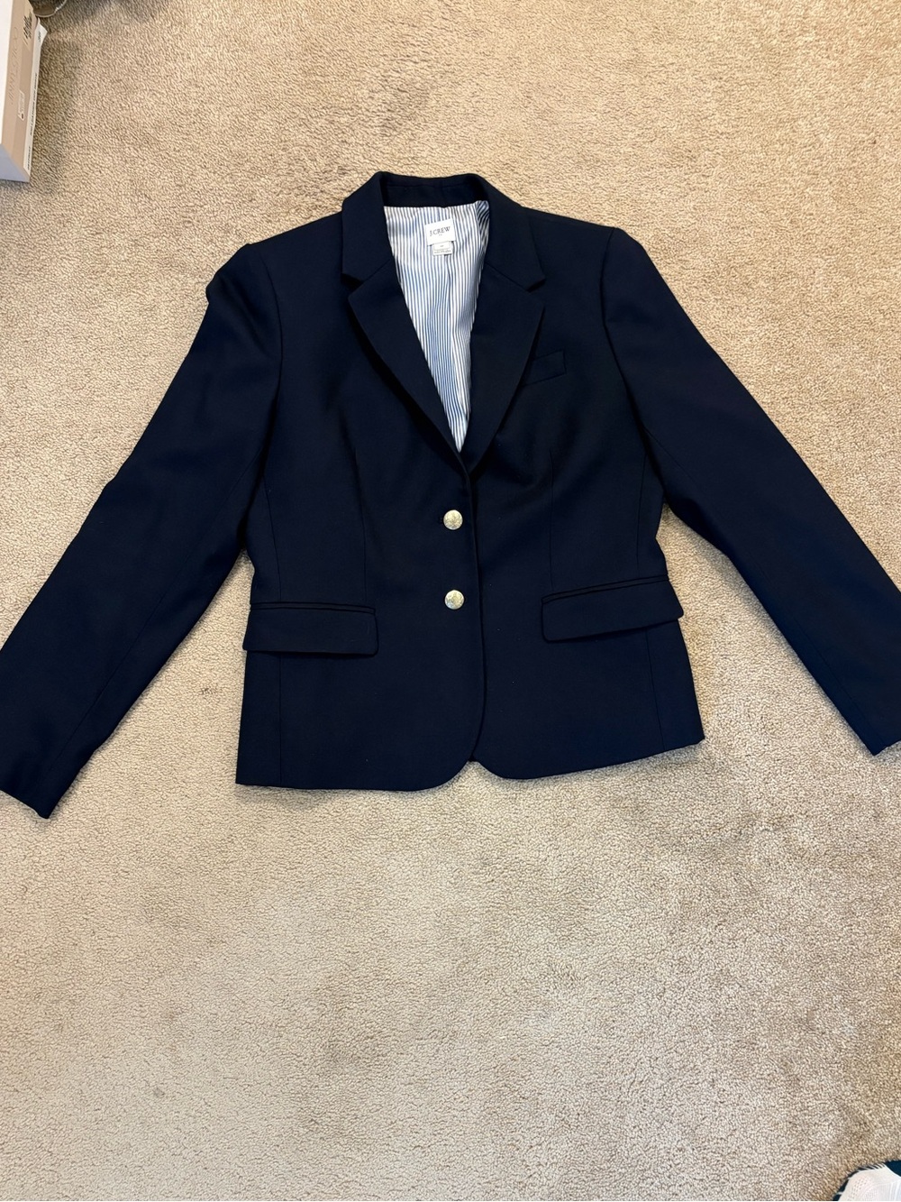 J. Crew Navy Women's Two-Button Tailored Blazer